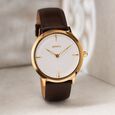 Titan Nebula Deccan Treasures 18k Gold Analog Leather Strap Watch for Men - image number 0