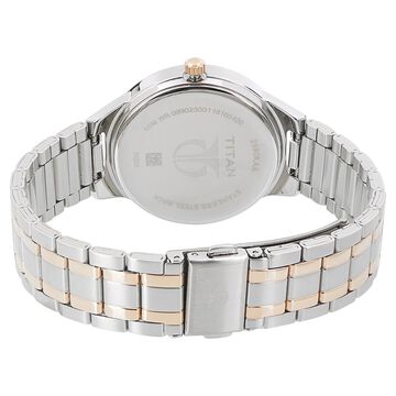 Titan Women's Elegance Moonphase Two-Tone Anthracite Dial Watch