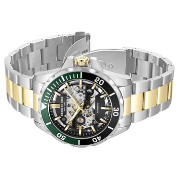 Kenneth Cole Automatic Black Dial With Two Toned Stainless Steel Strap Watch For Men
