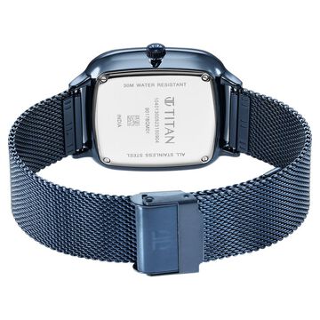 Titan Avant Garde Blue Dial Quartz Multifunction Stainless Steel Strap Watch for Men