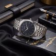 Sonata Vector Blue Dial Rose Gold-Tone Bracelet Watch for Men