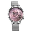 Sonata Unveil Quartz Analog Grey Dial Metal Strap Watch for Women
