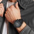 Titan Workwear Multifunction Black Round Dial Black Metal Strap Watch For Men - image number 4