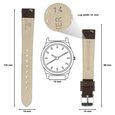 14 mm Brown Genuine Leather Strap for Women - image number 1