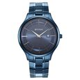Titan Classique Slimline Blue Dial Quartz Analog with Date Stainless Steel Strap watch for Men - image number 0