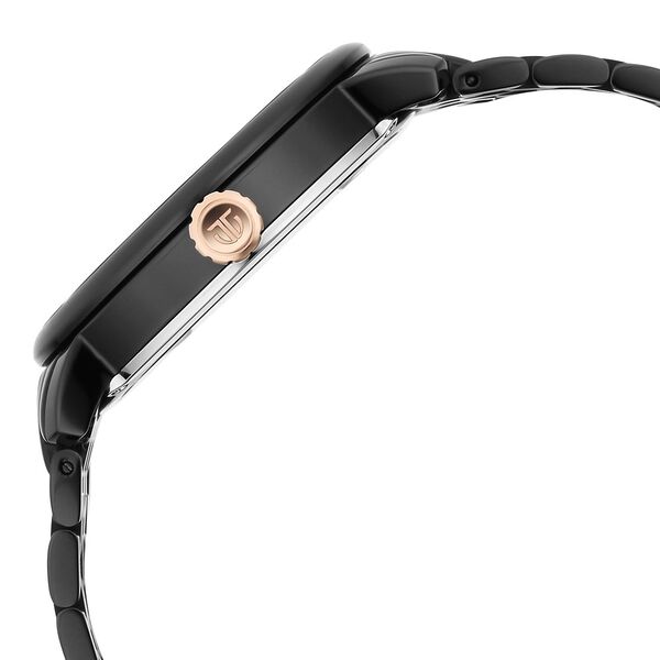 Titan Mechanical Slimline Black Dial Black Stainless Steel Strap watch for Men - image number 4