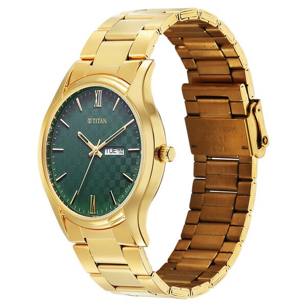 Titan Karishma Regal Classic Day-Date Men's Dress Watch - image number 2