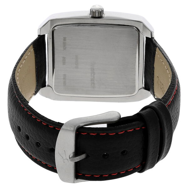 Fastrack Quartz Analog White Dial Leather Strap Watch for Guys - image number 3