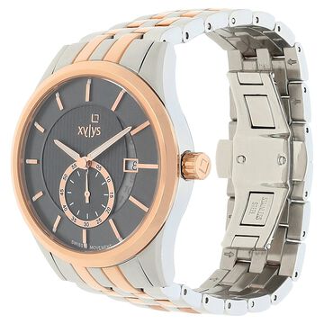 Xylys Offsets Swiss Analog Stainless Steel Grey Dial Watch for Men