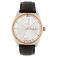 Xylys Swiss Analog with Day Date Black Leather Strap Black Dial Watch For Men