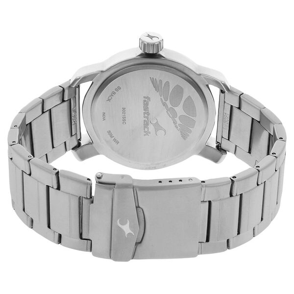 Fastrack Quartz Analog Black Dial Metal Strap Watch for Guys - image number 3