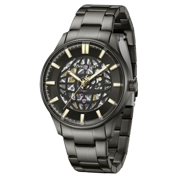 Kenneth Cole Automatic Automatic Grey Dial Grey Stainless Steel Strap Watch For Men - image number 1