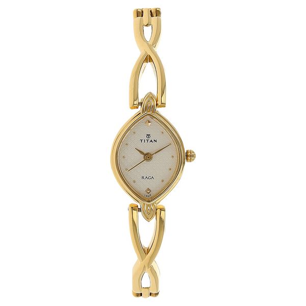Titan Raga White Dial Women Watch With Metal Strap - image number 0