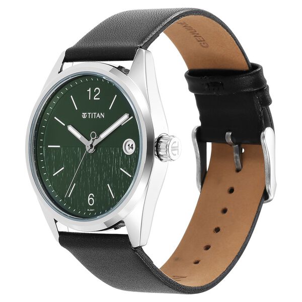 Neo Green Dial Analog with Date Watch for Men - image number 2