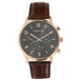 Police Quartz Chronograph Grey Dial Leather Strap Watch for Men - image number 0