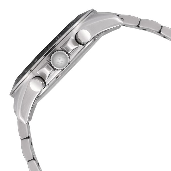Tommy Hilfiger Quartz Multifunction Black Dial Metal Strap Watch for Men - image number 3