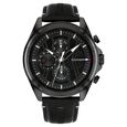 Tommy Hilfiger Multifunction Black Dial Black Color Leather Strap Watch For Men - image number 0