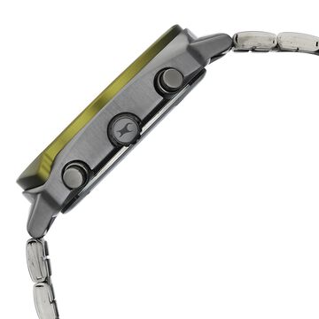 Fastrack Gelato Gunmetal chronograph watch with Pista green dial for Guys