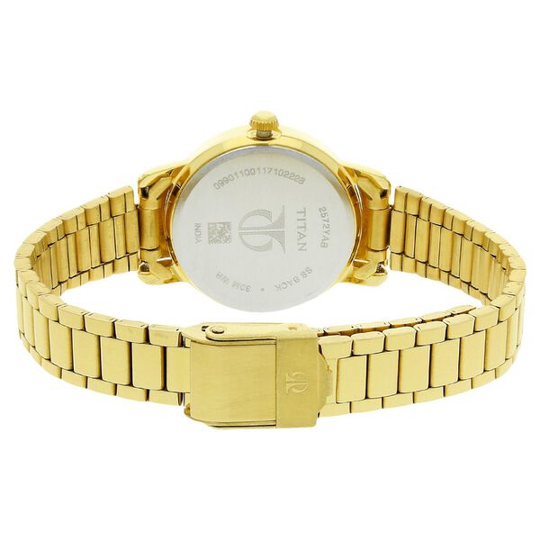 Titan Karishma White Dial Women Watch With Stainless Steel Strap - image number 3