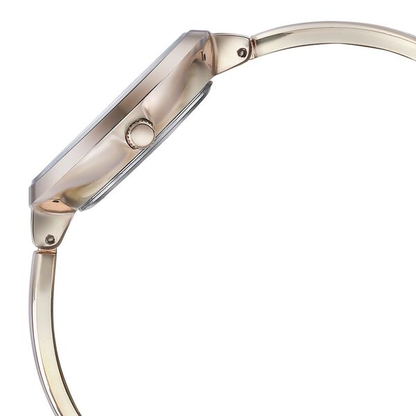 Sonata Poze Quartz Analog Grey Dial Rose Gold Color Metal Strap Watch For Women - image number 4