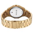 Titan Regalia Dodecagon Quartz Analog with Date Black Dial Golden Stainless Steel Strap Watch For Men - image number 4