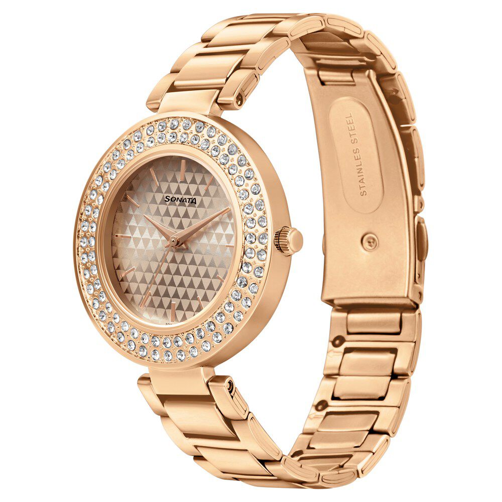 Rose gold hot sale watches sonata