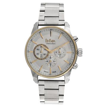 Lee Cooper Silver Dial Chronograph Watch for Men