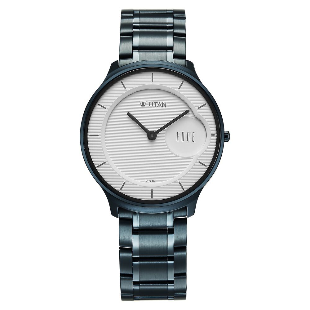Buy Online Titan Edge Murals Quartz Analog White Dial Blue