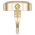Anne Klein Quartz Analog White Dial Golden Metal Ring Watch For Women - image number 2
