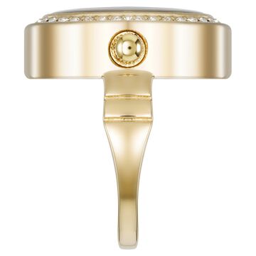 Anne Klein Quartz Analog White Dial Golden Metal Ring Watch For Women