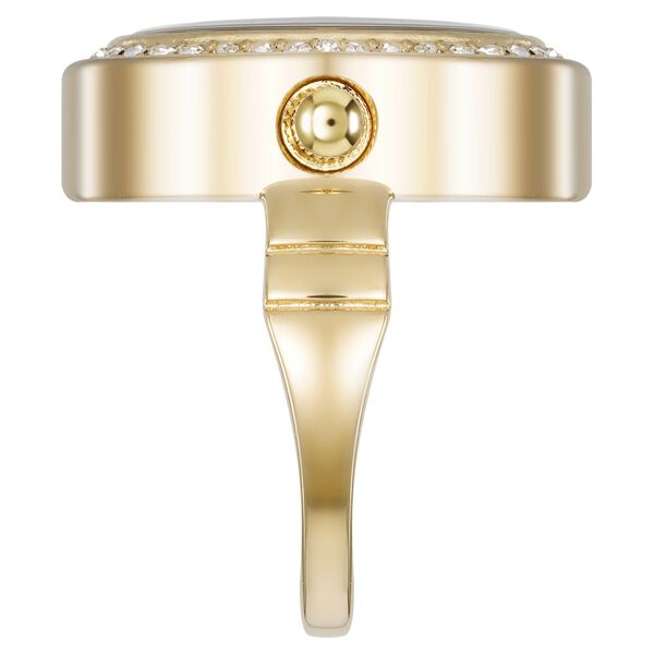 Anne Klein Quartz Analog White Dial Golden Metal Ring Watch For Women - image number 2