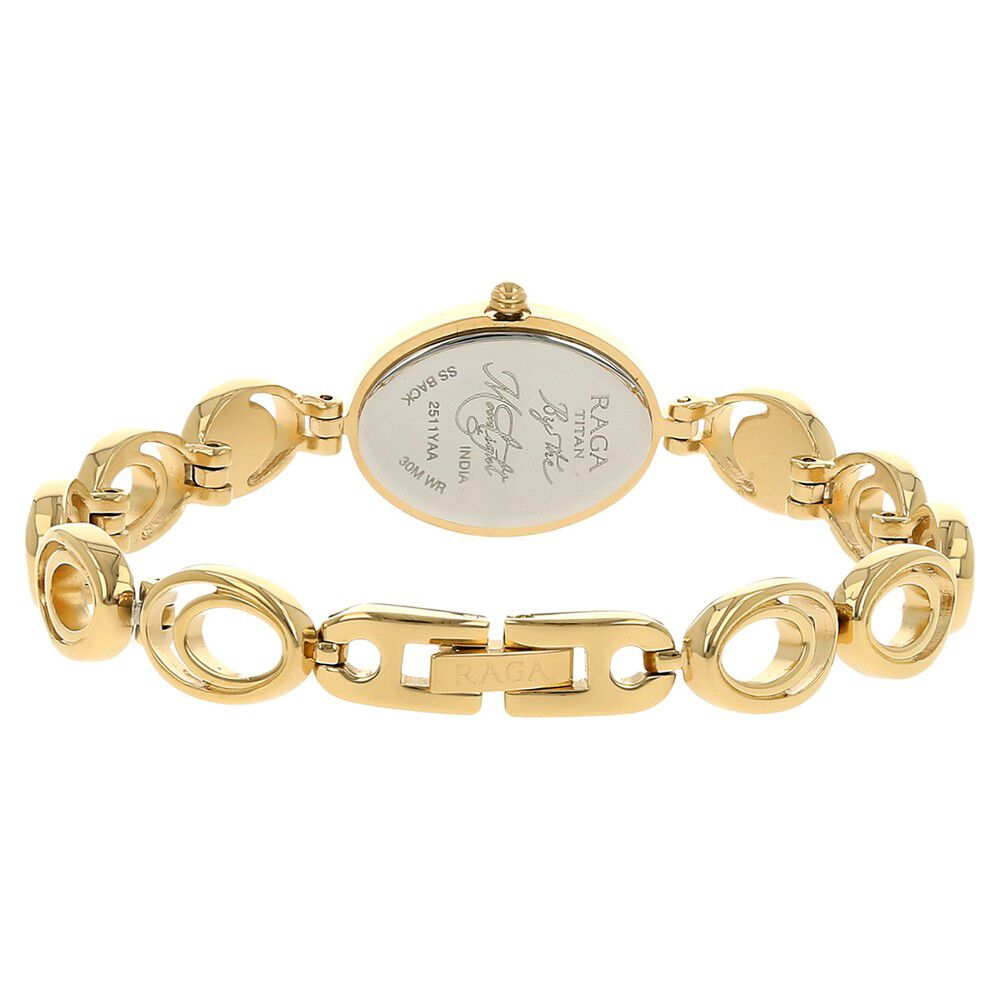 Buy Online Titan Raga Moonlight Mother of Pearl Dial Women Watch With Metal Strap nk2511ym05 Titan