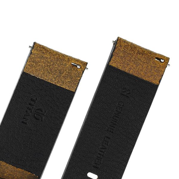 22 mm Tan Genuine Leather Straps for Men - image number 4