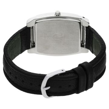 Titan Braille Silver Dial Analog Leather Strap watch for Men