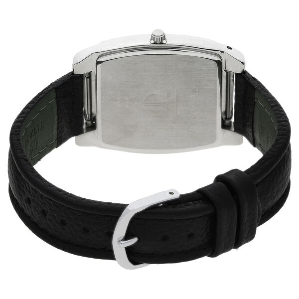 Titan Braille Silver Dial Analog Leather Strap watch for Men - image number 3
