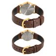 Sonata Quartz Analog Champagne Dial Stainless Steel Strap Watch for Couple - image number 3