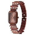 Raga Women's Love all: Elegant Oval Brown Dial & Metal Strap Watch - image number 3