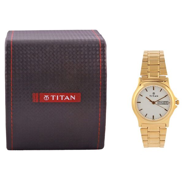 Titan Quartz Analog with Day and Date White Dial Watch for Men - image number 4