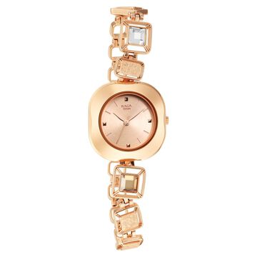 Titan Raga Love All Rose Gold Dial Women Watch With Metal Strap