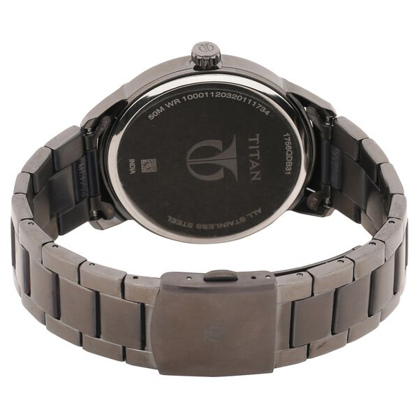 Titan Quartz Multifunction Grey Dial Stainless Steel Strap watch for Men - image number 4