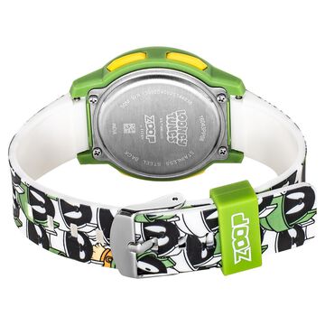 Zoop Looney Tunes Digital Watch with Green Case and Green Multi Color Strap for Boys Girls Kids, from House of Titan