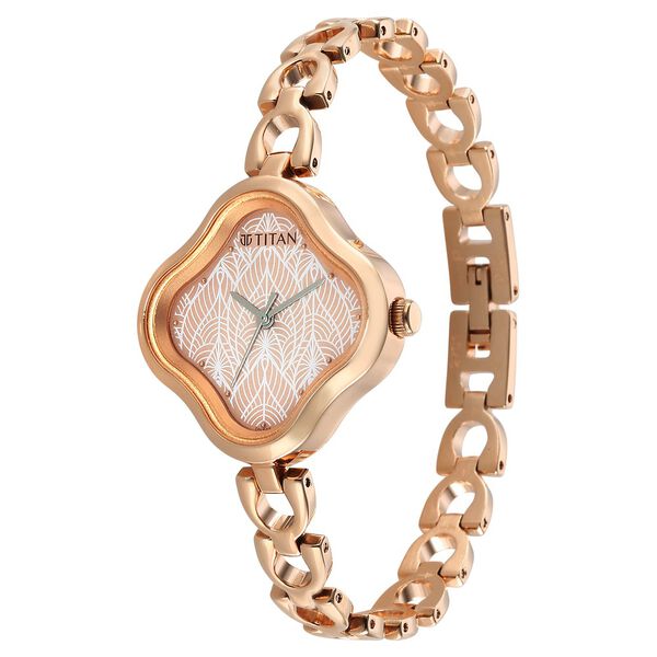 Titan Karishma Rose Gold Analog Metal Strap Watch for Women - image number 2