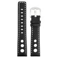 20 mm Black Genuine Leather Straps for Men - image number 0