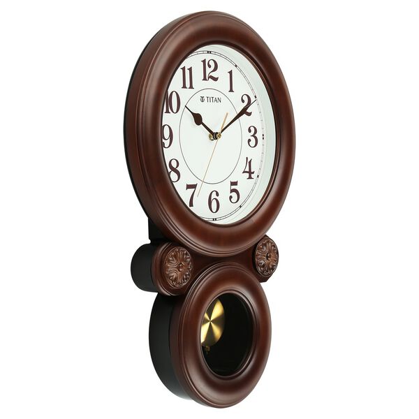 Titan Grandeur - Classic Wooden Pendulum Wall Clock - image number 2