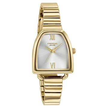 Poze By Sonata Quartz Analog Silver Dial Gold Metal Strap Watch For Women