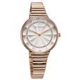 Titan Aura Quartz Analog Silver Dial Rose Gold Stainless Steel Strap Watch For Women - image number 1