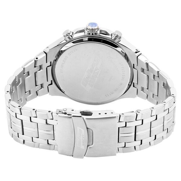 Titan Quartz Chronograph Black Dial Metal Strap Watch for Men - image number 2