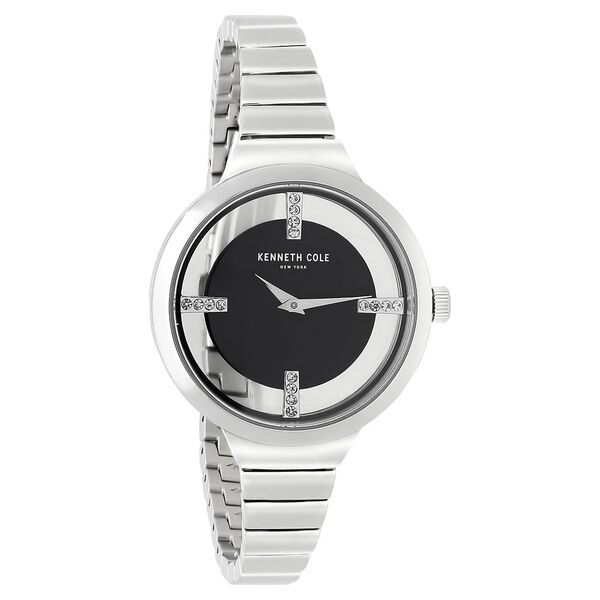 Kenneth Cole Quartz Analog Black Dial Stainless Steel Strap Watch for Women - image number 1