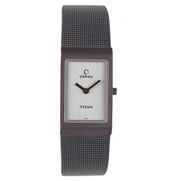Titan Quartz Analog White Dial Metal Strap Watch for Women - image number 0