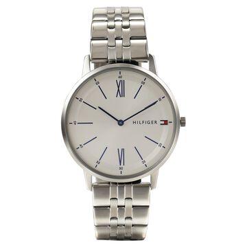 Tommy Hilfiger Quartz Analog White Dial Stainless Steel Strap Watch for Men